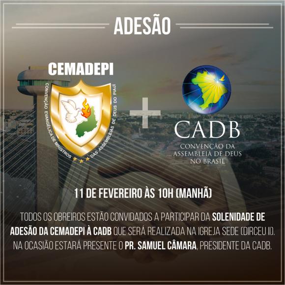 Adesão CEMADEPI à CADB