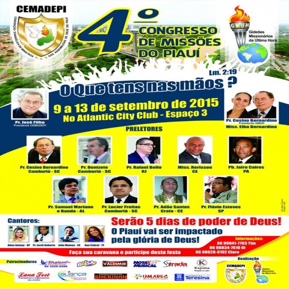 4° CONGRESSO DE MISSÕES DO PIAUÍ