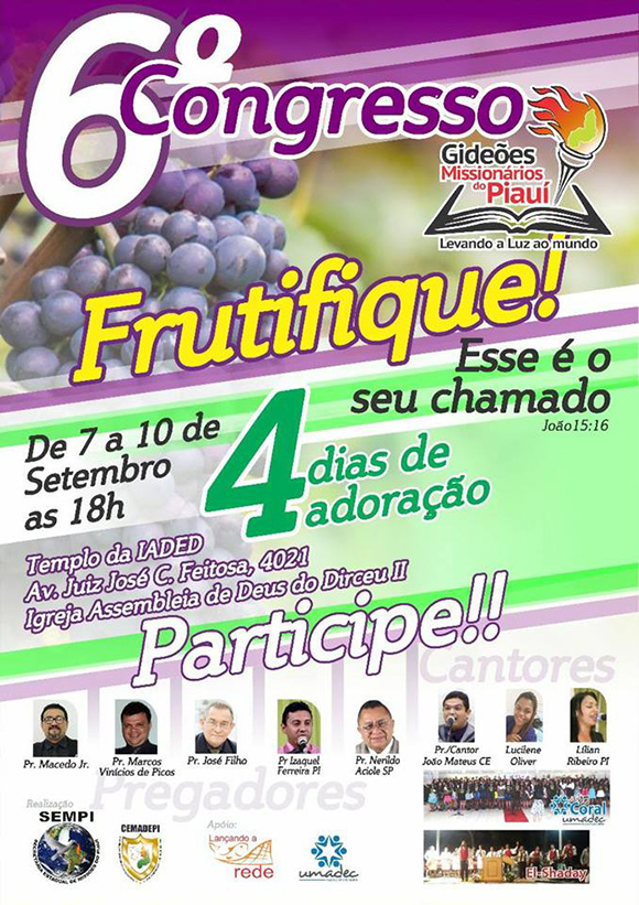 6º Congresso de Missões - Gideões Missionários do Piauí